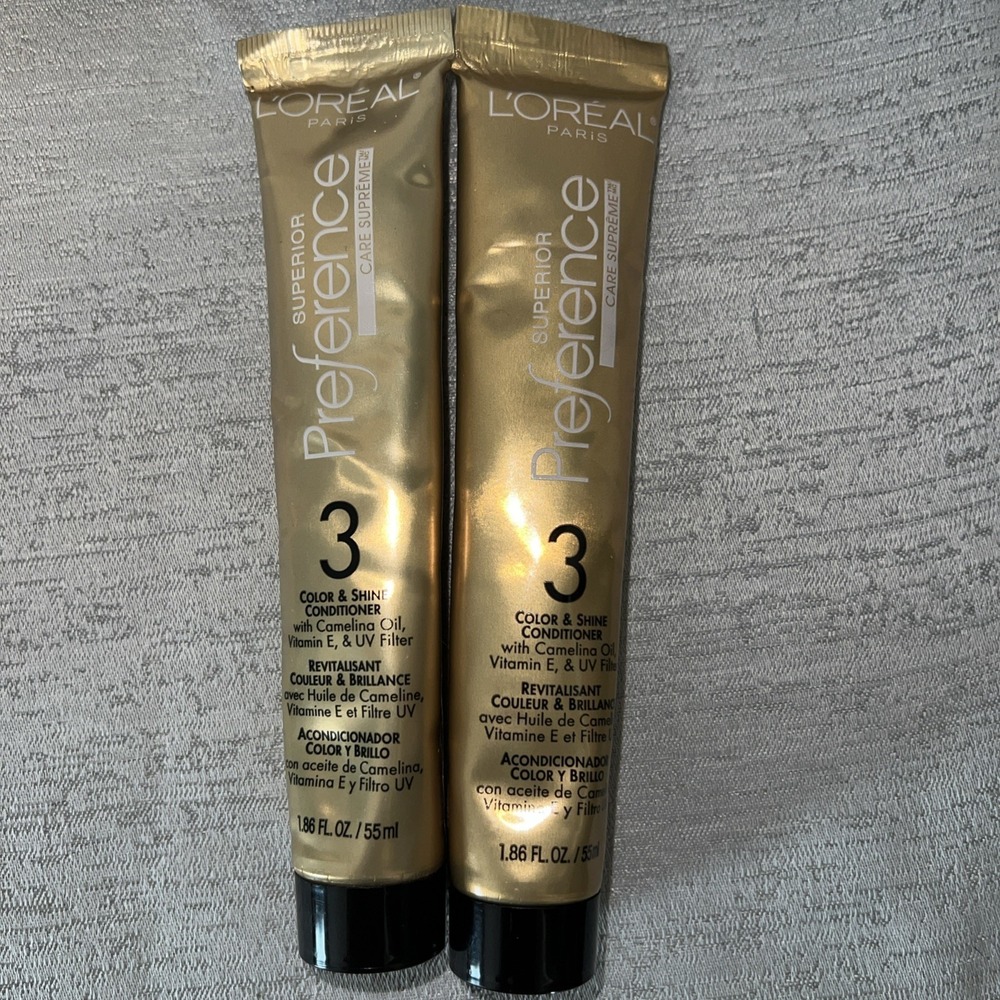 L'ORÉAL Superior Preference 3 Shine Protect Conditioner Tube 1.86oz (2 pcs.)